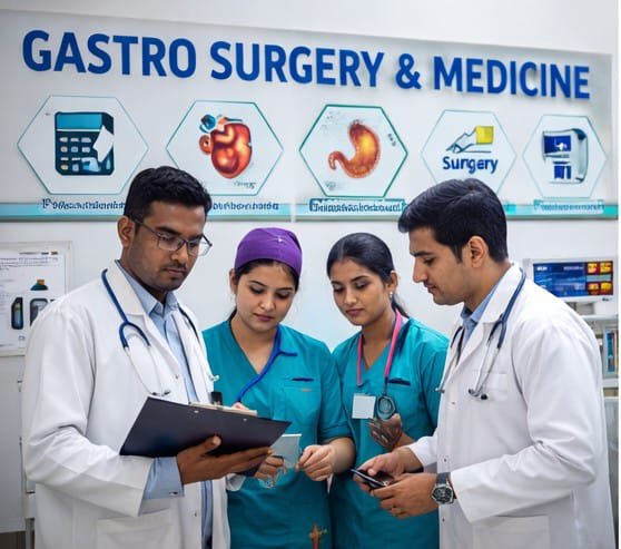 Gastro surgery and medicine department at Imperia Hospital Lucknow for digestive system treatment