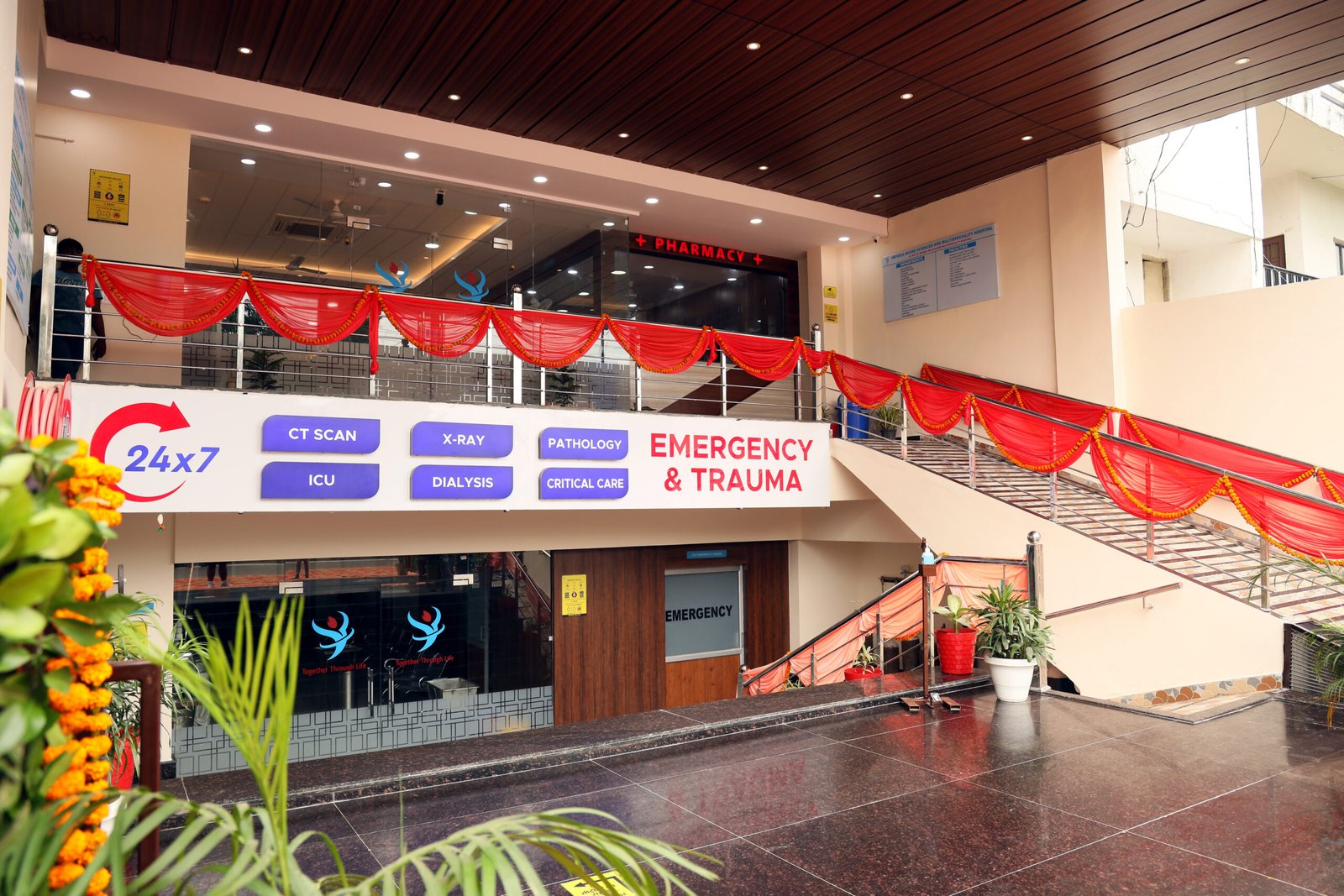 Outside view of Imperia Hospital in Lucknow known for comprehensive healthcare and specialist departments
