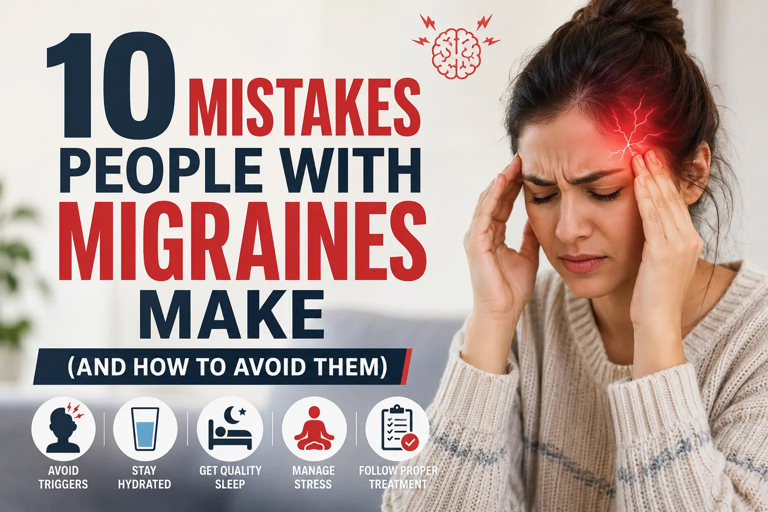 mistakes people with migraines make