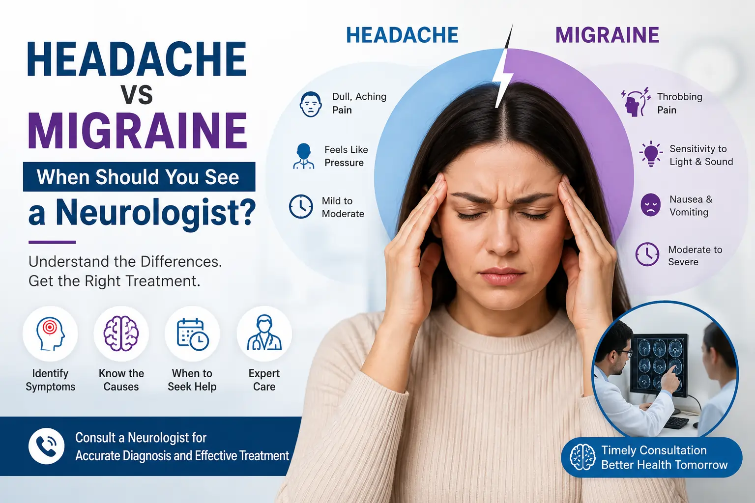 Headache vs Migraine